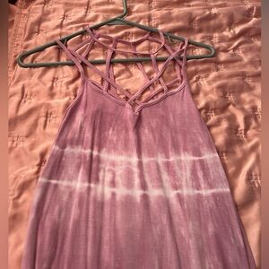 American Eagle Pink Tie-Dye Tank Top